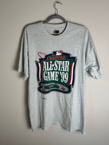 Vintage 1999 All Star Game Pro Player Boston White Shirt MLB XXL