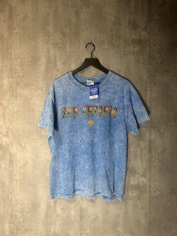 San Antonio Floral Print Blue Shirt
