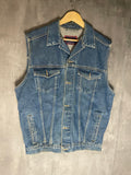 Vintage Hard Rock Cafe Mexico Denim Vest Sz L