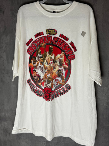 Vintage NWT Chicago Bulls 1997 Starter NBA Champs Shirt Size XL Jordan