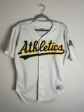 Vintage 80's MLB Rawlings Oakland Athletics A's blank jersey 42 Medium
