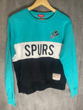 Spurs Mitchell and Ness Fiesta color Sweater Womens large