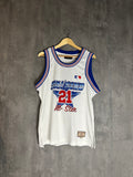 Full Send All-Star Basketball Jersey - White/Blue (L)
