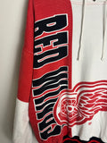 Vintage Red Wings NHL AOP Nutmeg Hoodie Medium