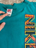 Nike Air Vintage 90's  Single Stitch Long Sleeve T-Shirt Youth XL Teal