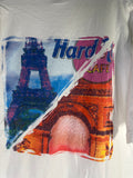 Vintage Hard Rock Cafe Paris Tee - Double-Sided Eiffel & Arch Print XL