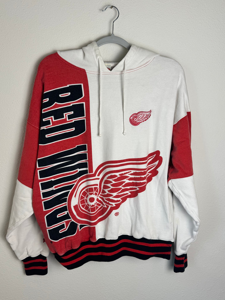 Vintage Red Wings NHL AOP Nutmeg Hoodie Medium