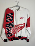 Vintage Red Wings NHL AOP Nutmeg Hoodie Medium