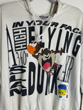 Vintage Looney Tunes Taz Tweety Basketball AOP Hoodie