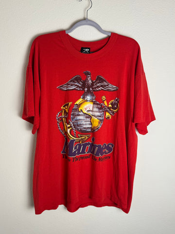 Vintage Marines The Few the Proud Red XXL Shirt