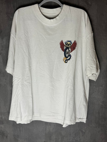 All Saints Skull Dragon white Shirt