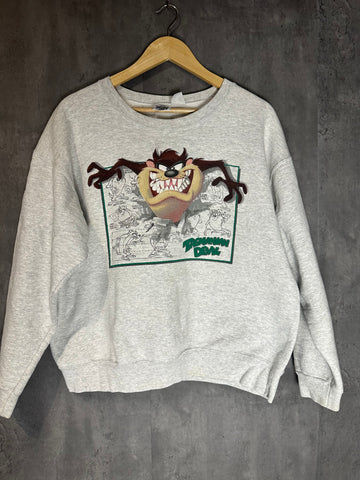 Vintage 90s Taz Crewneck Sweatshirt – Looney Tunes Sketch Graphic