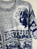 Vintage Greece Architectural AOP Shirt L
