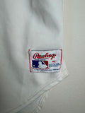 Vintage 80's MLB Rawlings Oakland Athletics A's blank jersey 42 Medium
