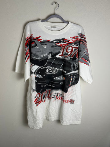 Vintage 2001 Dodge Motorsports "We're Back" AOP Racing Tee
