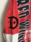 Vintage Red Wings NHL AOP Nutmeg Hoodie Medium