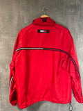 Tommy Hilfiger red heavy windbreaker pullover with pouch vintage