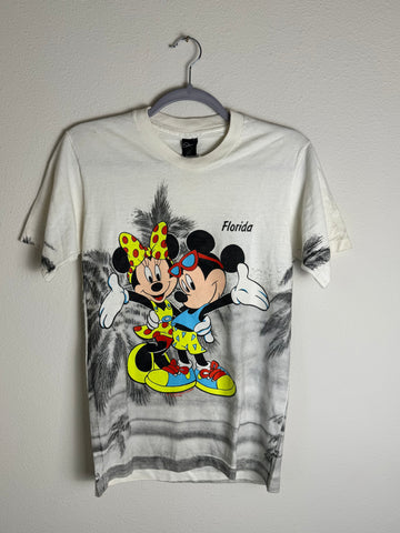 Vintage 90's Mickey Minnie Mouse Florida Disney World Shirt Small