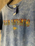 San Antonio Floral Print Blue Shirt