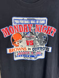 Vintage 99' NFL Hall Of Fame Game Browns Vs. Cowboys  T-Shirt L
