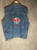 Vintage Hard Rock Cafe Mexico Denim Vest Sz L