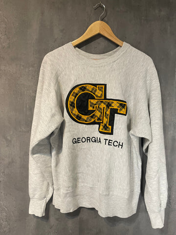 Georgia tech embroidery vintage sweater Large