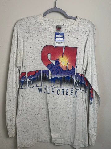 90's SM Wolf creek Colorado AOP Shirt Large