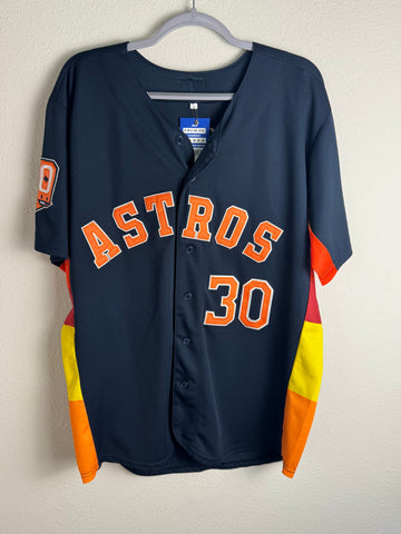 Houston Astros Kyle Tucker Rainbow blue baseball Large Jersey