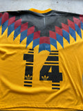 Vintage 1990s Club América Goalkeeper Jersey #14 Adidas Mexico Eagle Wings Design Rare