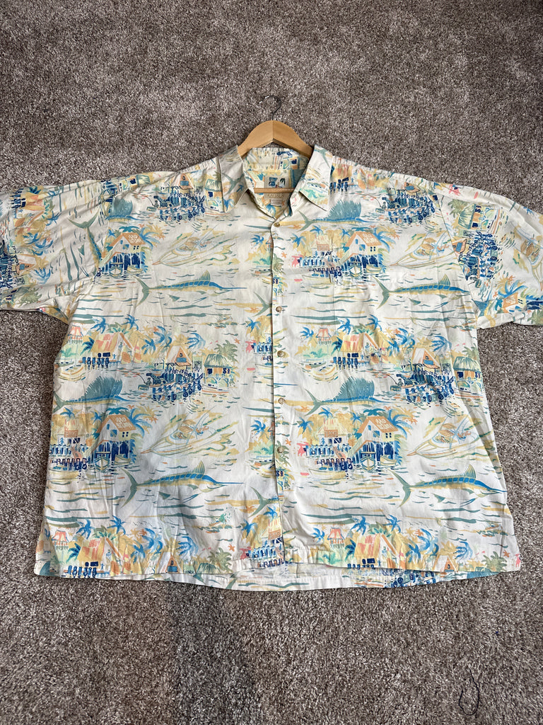 Kahala Hawaiian Islands Button Up Shirt XXXL