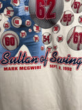 Starter Vintage Sultan Of Swing Mark Mcgwire 1998 NWOT Tee Shirt Size LG USA Made