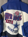 Vintage Apex one Super Bowl XXVII Champions Cowboys Windbreaker Jacket Medium