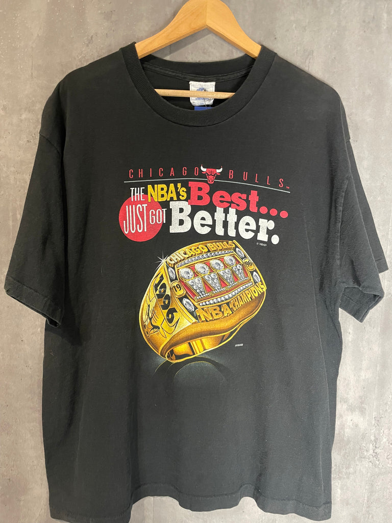 Chicago Bulls The Best just got better 96 Champs Ring Vintage Shirt XL
