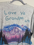 90's Yosemite San Segal AOP (Love you Grandpa on back) Shirt XL