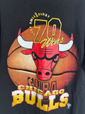 Vintage 1996 Chicago Bulls 70 Wins XLarge Black T-shirt