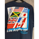 Olympics 1984 Los Angeles Navy Blue Official Product Mens Shirt Large NWT