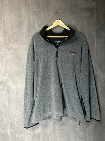 Vintage 90’s Ralph Lauren Polo Sport USA flag Logo Fleece Quarter zip up XXL
