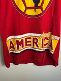 Vintage Club America Soccer AOP Red Shirt XL