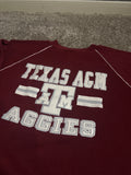 Russell Athletics Texas A&M Aggies Vintage Crewneck Sweatshirt Large Maroon