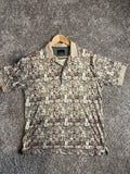 Greg Norman Collection Golf Polo - Geometric Pattern Small/Medium
