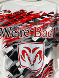 Vintage 2001 Dodge Motorsports "We're Back" AOP Racing Tee