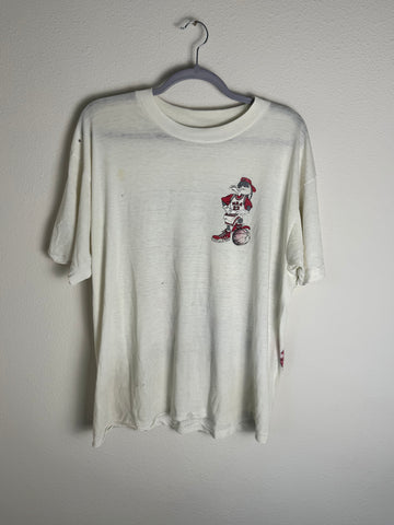 Vintage 90's Looney Tunes Bugs Bunny Taz Daffy Houston Rockets Champion Shirt XL