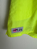 Vintage 80s Shorts Neon Yellow Volleyball XL