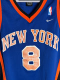 Latrell Sprewell New York Knicks Nike Jersey Swingman Blue Black NBA Large