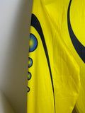 Vintage 90s Adidas Climacool Soccer Jersey Goalkeeper Yellow Lava Lamp Large