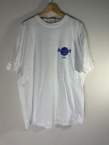 Vintage Hard Rock Cafe Paris Tee - Double-Sided Eiffel & Arch Print XL