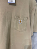 Thrashed Carhartt Shirt Brown Large