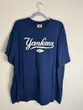 Vintage Y2K New York Yankees T Shirt XXL Gray Nike Center Check MLB