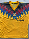 Vintage 1990s Club América Goalkeeper Jersey #14 Adidas Mexico Eagle Wings Design Rare