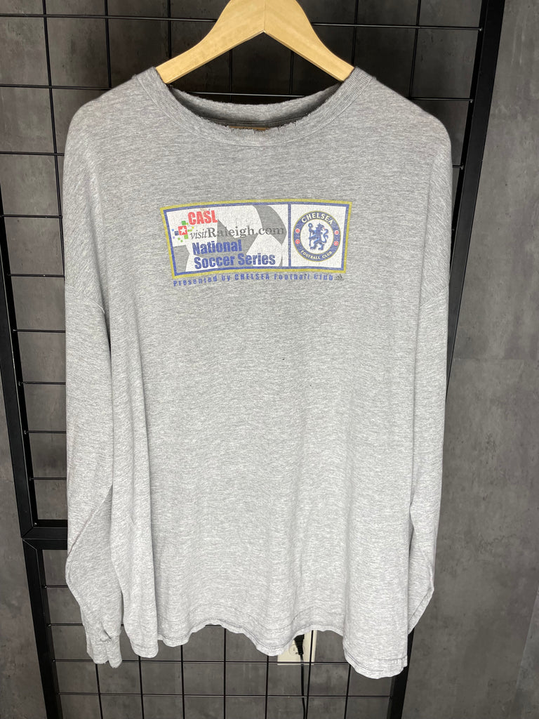 Chelsea FC Vintage Adidas Long sleeve Distressed Shirt XL